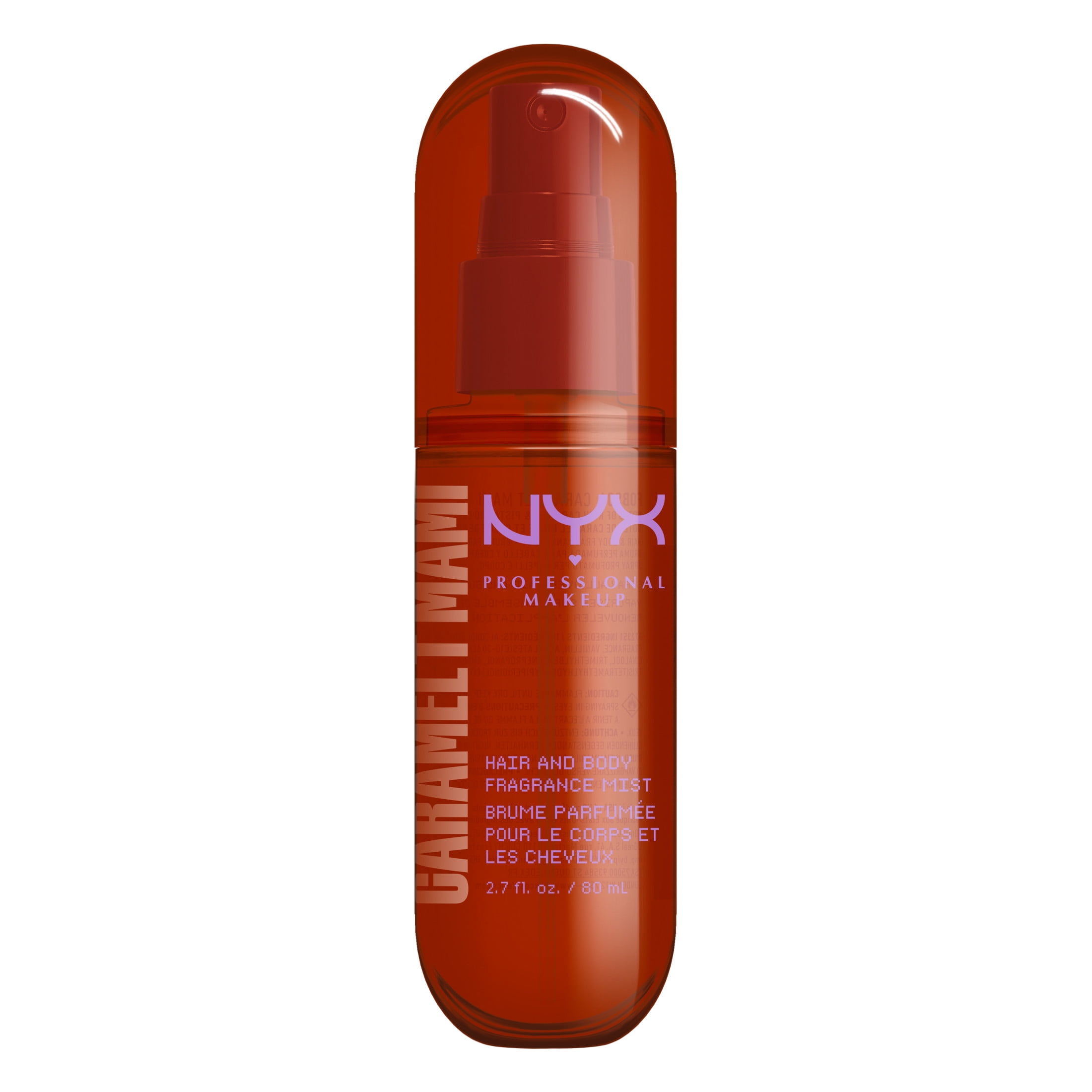 NYX Professional Makeup Fat Oil Caramel Pistachio Sweet Body Spray Hair Mist, Caramelt Mami, 2.7 fl oz
