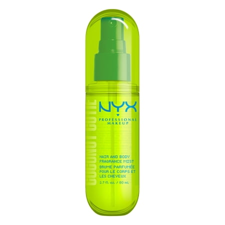 NYX Professional Makeup Fat Oil Tropical Coconut Peach Body Spray Hair Mist, Coconut Cutie, 2.7 fl oz