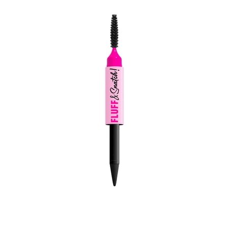 NYX Professional Makeup Fluff & Snatch Eyebrow Pencil, Eyebrow Powder Pen, Black, 0.04 oz