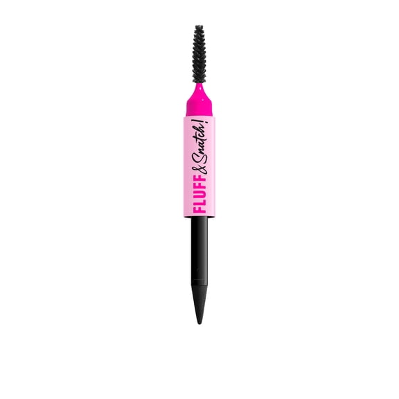 NYX Professional Makeup Fluff & Snatch Eyebrow Pencil, Eyebrow Powder Pen, Black, 0.04 oz