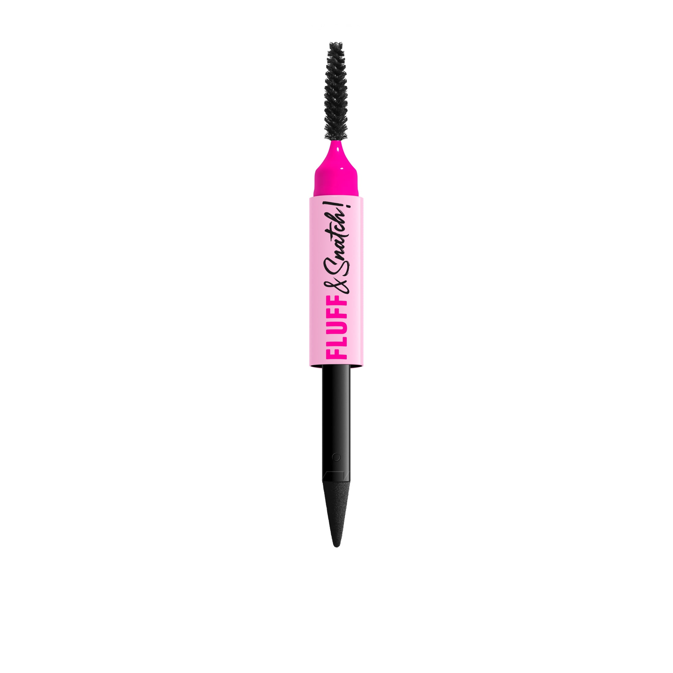 NYX Professional Makeup Fluff & Snatch Eyebrow Pencil, Eyebrow Powder Pen, Black, 0.04 oz