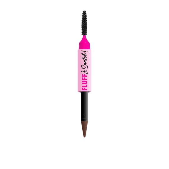 NYX Professional Makeup Fluff & Snatch Eyebrow Pencil, Eyebrow Powder Pen, Ash Brown, 0.04 oz