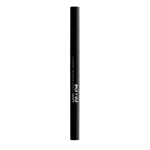 NYX Professional Makeup Fill & Fluff Eyebrow Pomade Pencil, Black, 0.07 oz