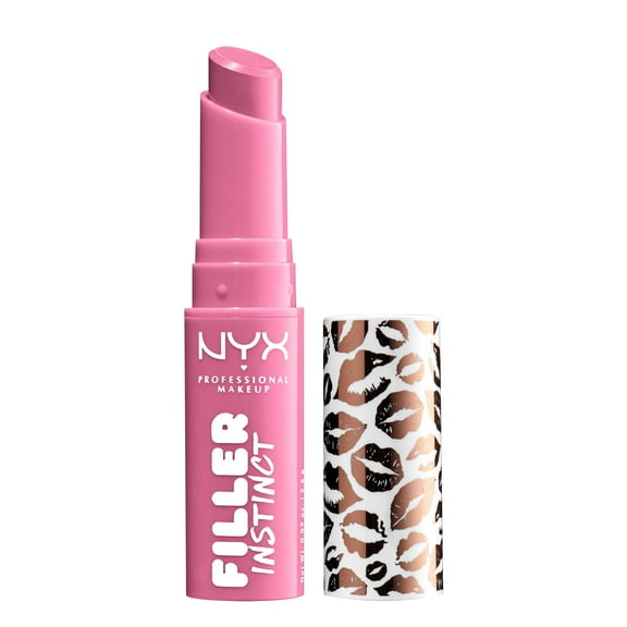 NYX Professional Makeup Filler Instinct Sheer Plumping Lip Balm, Hydrating formula, infused with Hyaluronic Acid and Ginger, Miami Nights