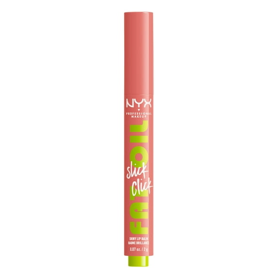 NYX Professional Makeup Fat Oil Slick Click Hydrating Tinted Lip Gloss with Lightweight Hydration, Story or Post, 0.07 oz