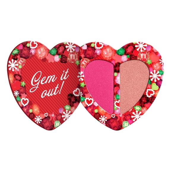 NYX Professional Makeup Holiday 2026 - Cheek Makeup Blush and Highlighter Face Palette, Pink Gem & Quartz, 1 kit