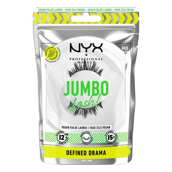 NYX Professional Makeup Jumbo Lash Vegan False Eyelashes, Defined Drama