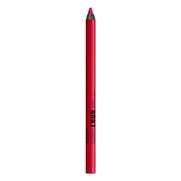 NYX Professional Makeup Line Loud Longwear Matte Lip Liner, Lip Pencil, Rebel Red, 0.04 oz