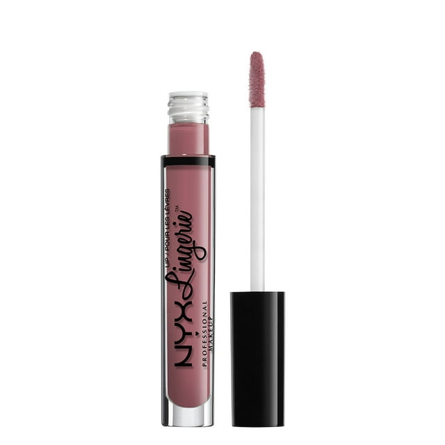 NYX Professional Makeup Lip Lingerie, Long-Lasting Matte Liquid Lipstick with Vitamin E, Embellishment, 0.16 Oz