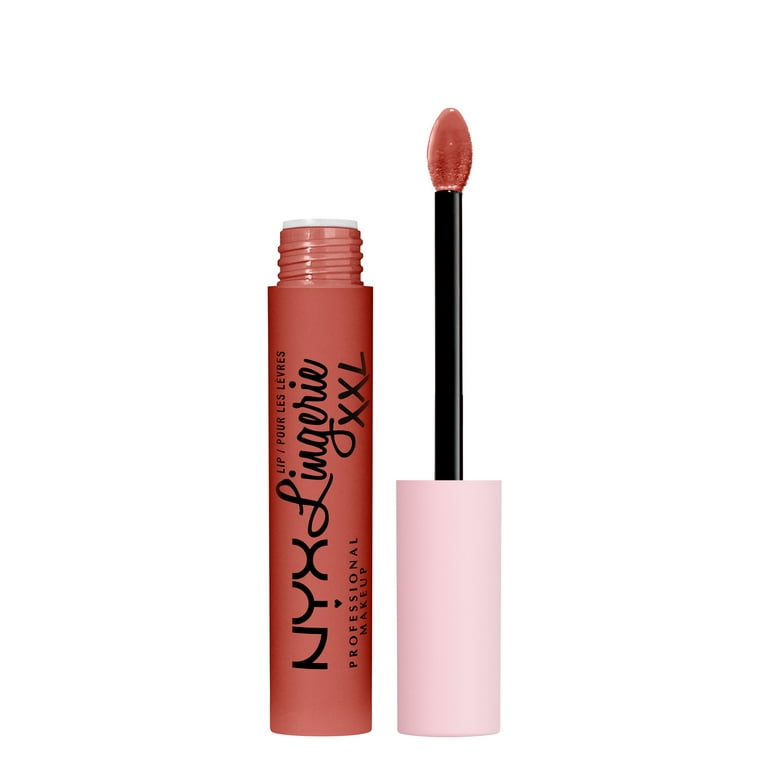 NYX Professional Makeup Lip Lingerie XXL Smooth Matte Liquid Lipstick, 16hr  Longwear, Peach Flirt, 0.13 fl. oz. | Schmink-Sets