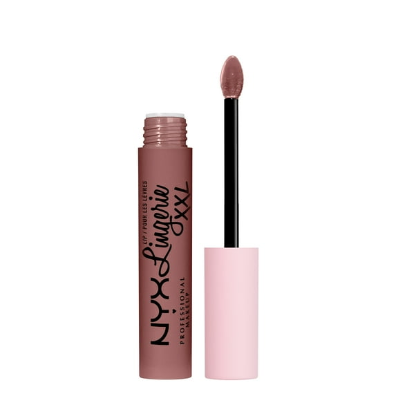 NYX Professional Makeup Lip Lingerie XXL Smooth Matte Liquid Lipstick, 16hr Longwear, Unhooked, 0.13 fl. oz.