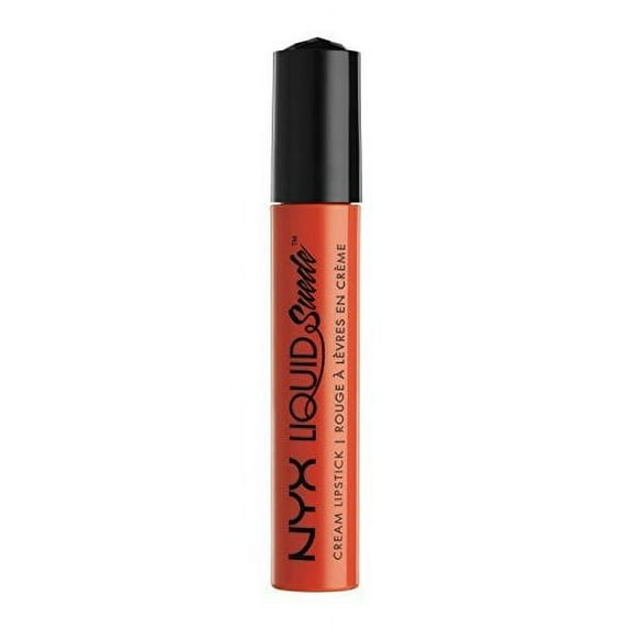 NYX Professional Makeup Liquid Suede Cream Lipstick, Orange County, 0.13 oz