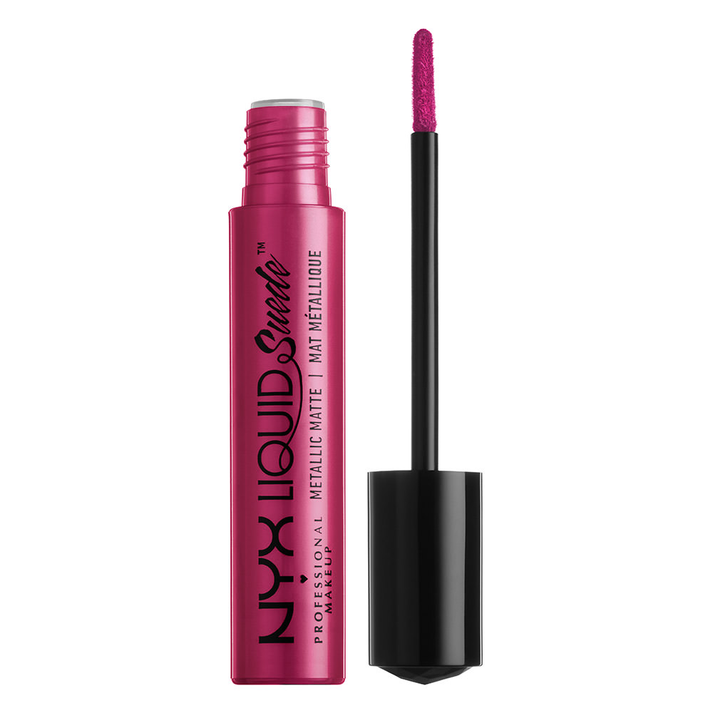 NYX Professional Makeup Liquid Suede Metallic Matte Cream Lipstick, Buzzkill - image 1 of 2