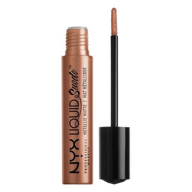 NYX Professional Makeup Liquid Suede Metallic Matte Cream Lipstick, Exposed