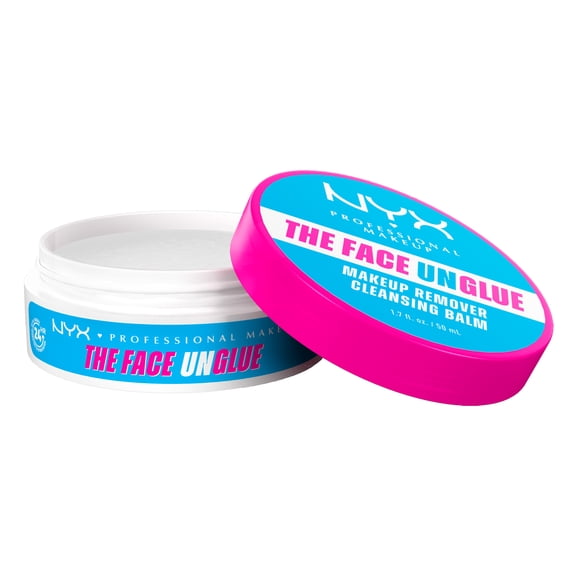 NYX Professional Makeup The Face Unglue Makeup Remover Cleansing Balm with Shea Butter, 1.7 fl oz