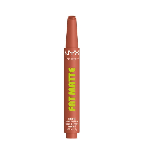 NYX Professional Makeup Fat Matte Lipstick, Smooth Color Long Lasting Lipstick, Cozy Whipped, 0.07 oz