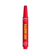 NYX Professional Makeup Fat Matte Lipstick, Smooth Color Long Lasting Lipstick, Fuzzy Flame, 0.07 oz