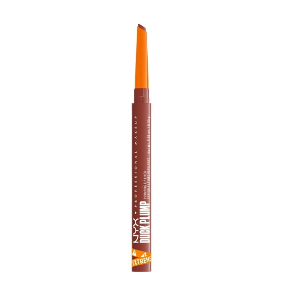 NYX Professional Makeup Duck Plump Long-Lasting Vegan Plumping Lip Liner Pencil, Up to 10 HR Wear, Matte Finish, Swollen Spice, Warm Nude, 0.01 oz