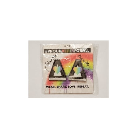 NYX Professional Makeup Proud Allies For All Pride LGBT Pin Set of 2 New