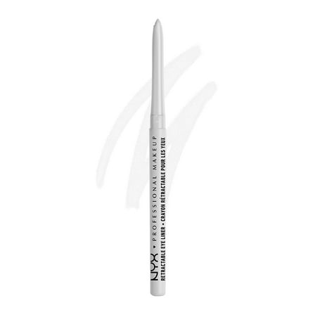 NYX Professional Makeup Retractable Eye Liner, Waterproof Mechanical eye pencil, White