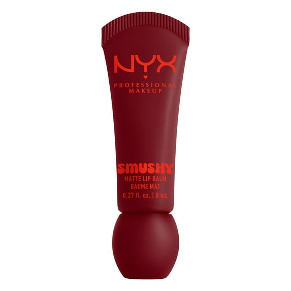 NYX Professional Makeup Smushy Matte Lip Balm, Swipe 2 Smooth, Cherry Cola Brown, 0.27 fl oz