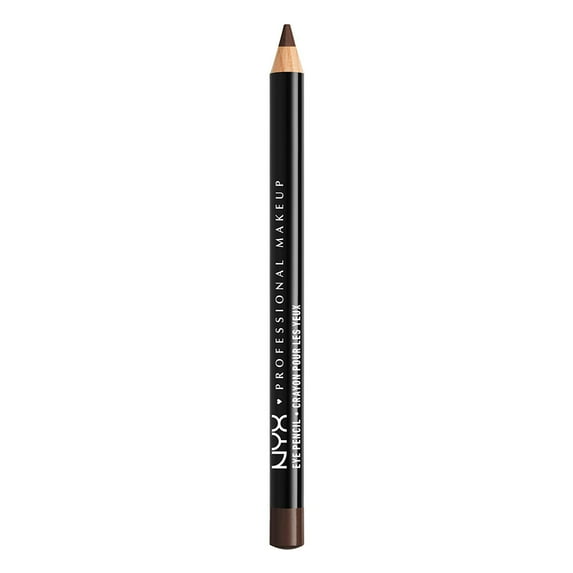 NYX Professional Makeup Slim Eye Pencil, Creamy longwear eyeliner, Black Brown