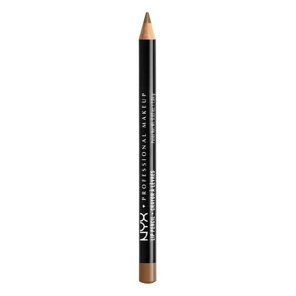 NYX Professional Makeup Slim Lip Pencil, Long-Lasting Creamy Lip Liner, 802 Brown