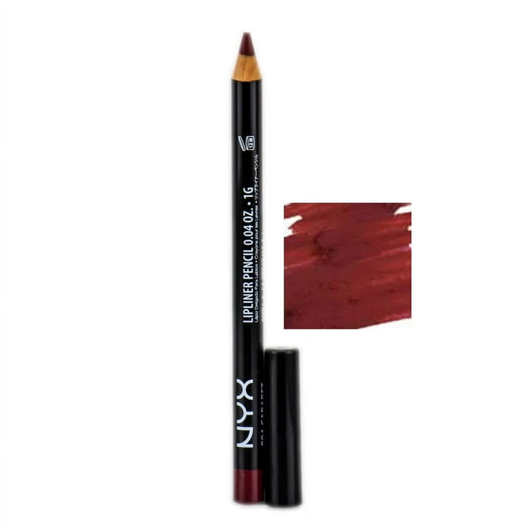 NYX Professional Makeup Slim Lip Pencil, Long-Lasting Creamy Lip Liner,  Brown