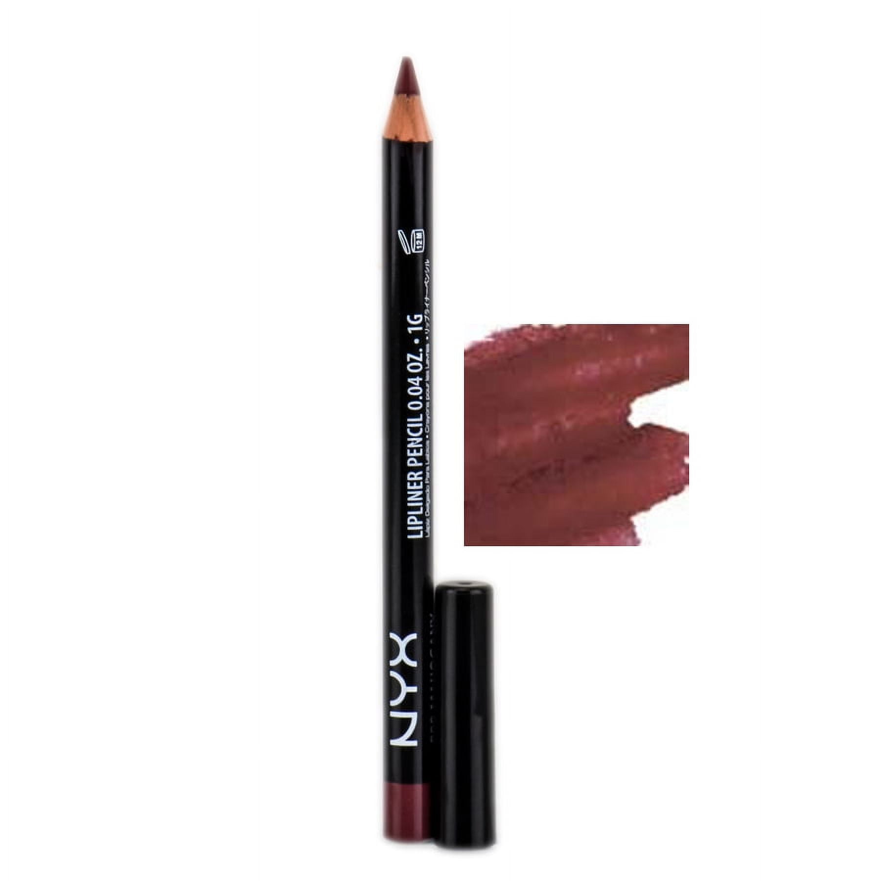 NYX Professional Makeup Slim Lip Pencil, Long-Lasting Creamy Lip Liner,  Nude Beige, 0.035 oz.