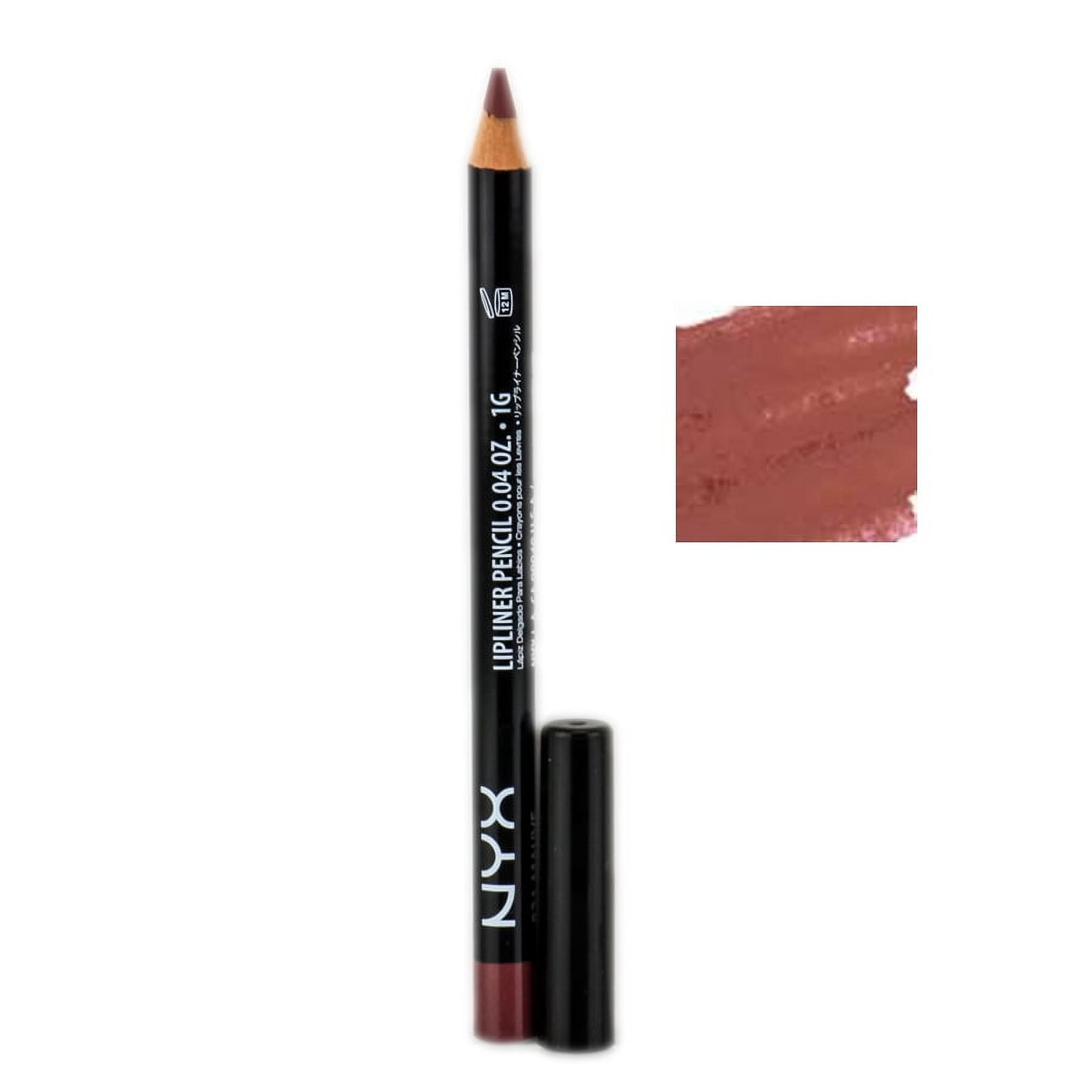 NYX Professional Makeup Slim Lip Liner, Long-Lasting Pencil, oz. Pale Lip 0.035 Pink, Creamy