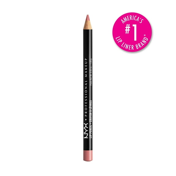 NYX Professional Makeup Slim Lip Pencil, Long-Lasting Creamy Lip Liner, Rose