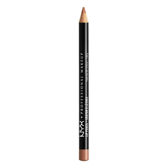 NYX Professional Makeup Slim Lip Pencil, Long-Lasting Creamy Lip Liner, Soft Brown