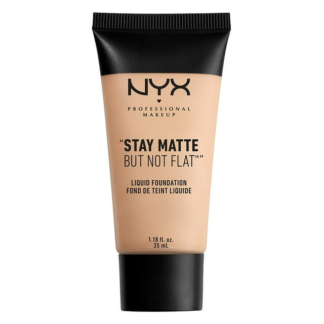 NYX Professional Makeup Stay Matte But Not Flat Liquid Foundation, Light Beige