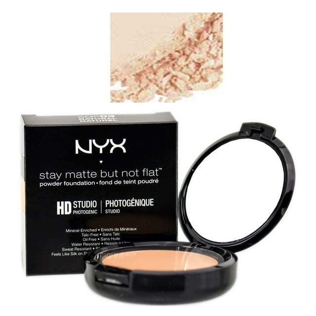 NYX Professional Makeup Stay Matte But Not Flat Powder Foundation, Natural