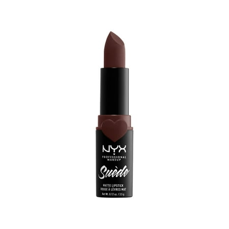 NYX Professional Makeup Suede Matte Lipstick, lightweight vegan formula, Cold Brew