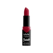 NYX Professional Makeup Suede Matte Lipstick, lightweight vegan formula, Spicy