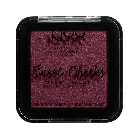 NYX Professional Makeup Sweet Cheeks Creamy Powder Blush Glow, Red Riot, 0.17 oz
