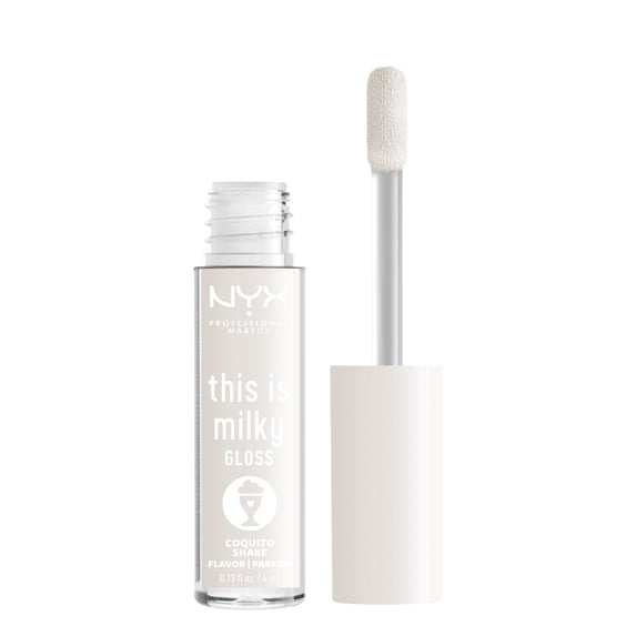 NYX Professional Makeup This Is Milky Gloss, Lip Gloss with 12 Hr Hydration, Coquito Shake
