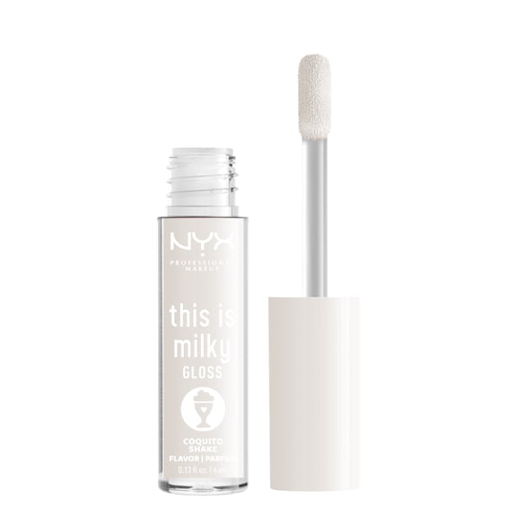 NYX Professional Makeup This Is Milky Gloss, Lip Gloss with 12 Hr Hydration, Coquito Shake