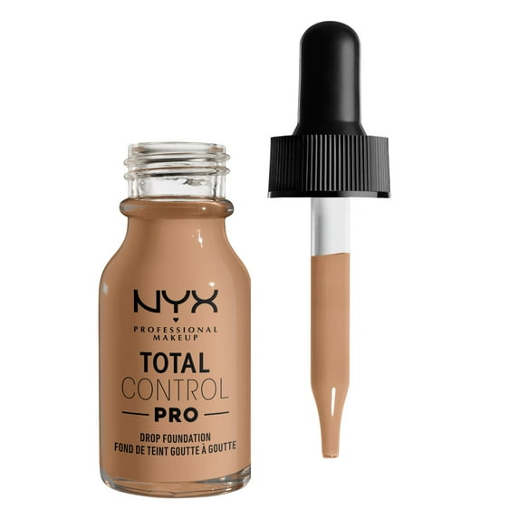 NYX Professional Makeup Total Control Pro Drop Foundation, Buildable, Clean Vegan Formula, Classic Tan
