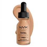 NYX Professional Makeup Total Control Pro Drop Foundation, Skin-true buildable coverage, clean vegan formula, Natural
