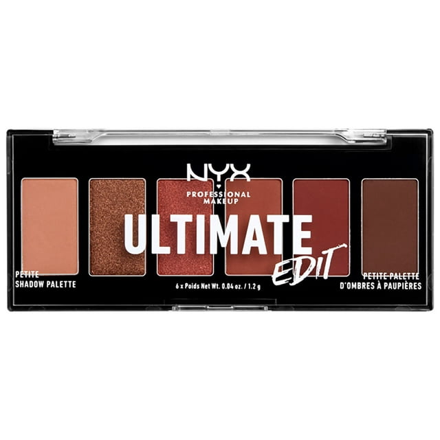 NYX Professional Makeup Ultimate Edit Petite Shadow Palette, Warm Neutrals