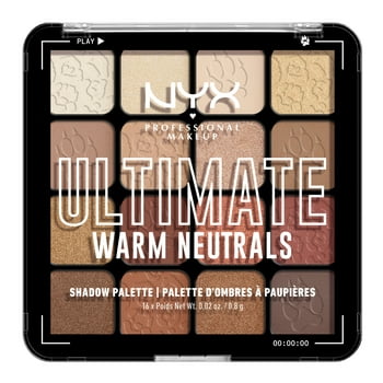 NYX Professional Makeup Ultimate Eye Shadow Palette, Warm Neutrals