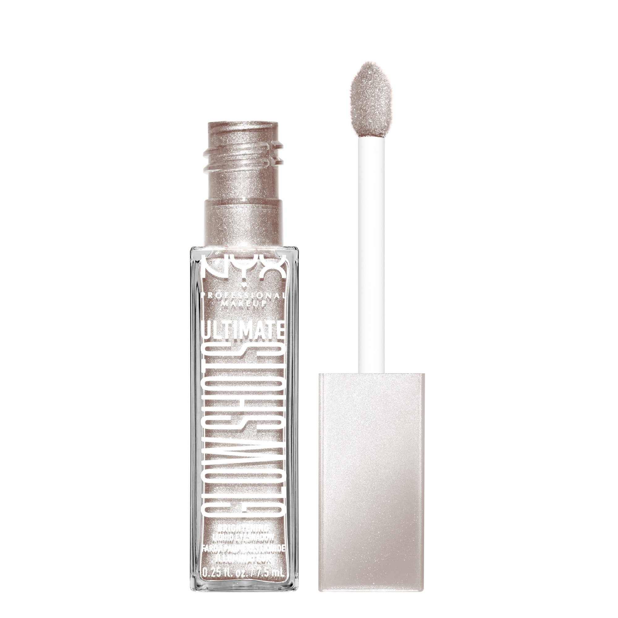 klow shots NYX Professional Makeup Ultimate Glow Shots Shimmer Liquid Eyeshadow, Come  Thru Coconut, All Skin Types, 0.25 fl oz