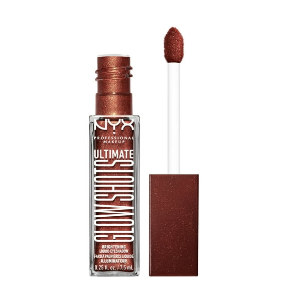 NYX Professional Makeup Ultimate Glow Shots Shimmer Liquid Eyeshadow, Six Figs