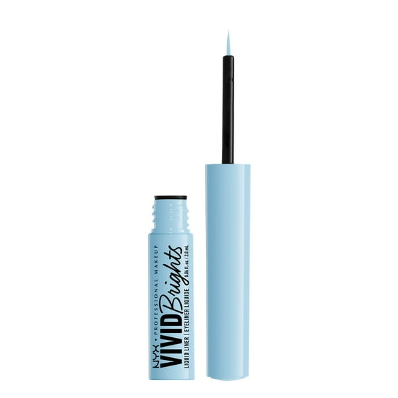 NYX Professional Makeup Vivid Bright Matte Liquid Eyeliner, Blue Thang, 0.06 fl oz