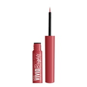 NYX Professional Makeup Vivid Bright Matte Liquid Eyeliner, On Red, 0.06 fl oz