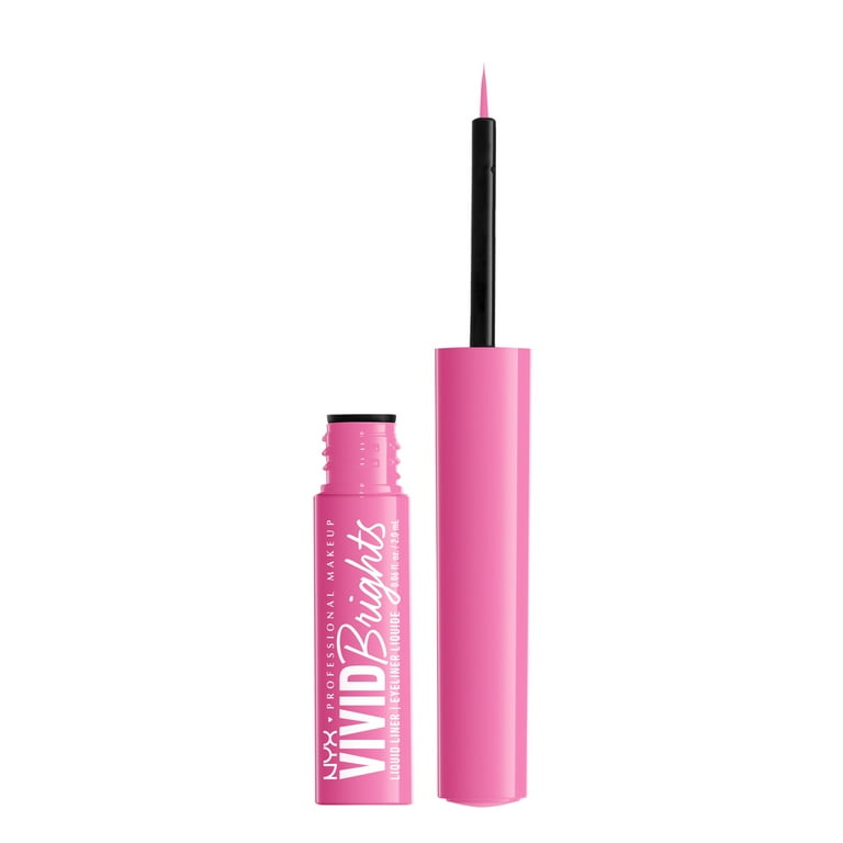 NYX Professional Makeup Vivid Brights Liquid Liner, Smear
