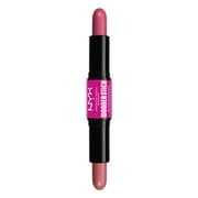 NYX Professional Makeup Wonder Stick Blush, Cream Blush Contour Stick, Light Peach + Baby Pink
