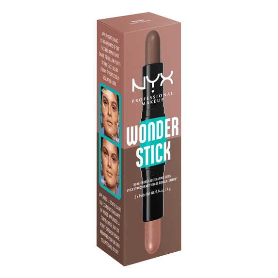 NYX Professional Makeup Wonder Cream Highlighter and Contour Stick, Universal Light